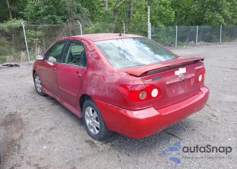 2008 Toyota Corolla S из США, поврежденный, VIN 2T1BR32E78C921772